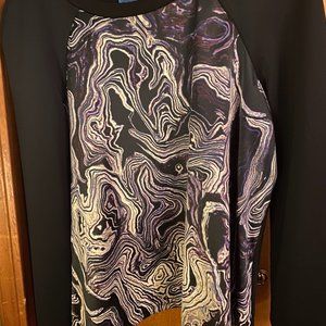 Black and purple top from Kohl's